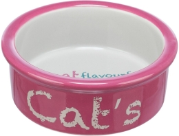 Keramická miska CAT´s, 0,3 l/ø 12 cm, antická růž/světlešedá