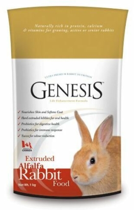 GENESIS RABBIT FOOD ALFALFA 1kg granulované k.pro králíky