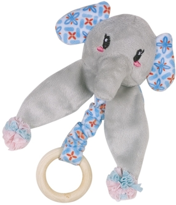 Nobby hračka pro kočky sloník s dřevěným kroužkem 16 cm