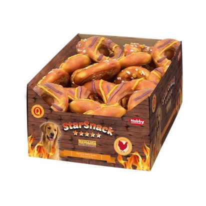 Nobby StarSnack BBQ BOX kuřecí donuty Mix L 30 ks / 10 cm / 110 g