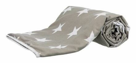 Deka Stars, tmavošedá/bílá