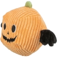 Dýňový netopýr HALLOWEEN, plyšová hračka se zvukem, 10 cm, oranžová - LIMITOVANÁ NABÍDKA