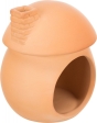 Keramický domek pro myši - hříbek,  ø 11 × 11 cm, terakota