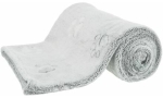 NANDO fleecová deka s vysokým vlasem - světlešedá