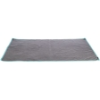 Fleecová podložka do klece / ohrádky, 120 x 65 cm, šedá/tyrkysová