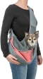 Front Sling - přední nosítko/taška, 50 x 25 x 18 cm, růžová/šedá(max. 5kg)