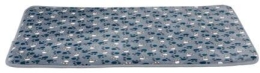 Plyšová podložka TAMMY, modrá s packami