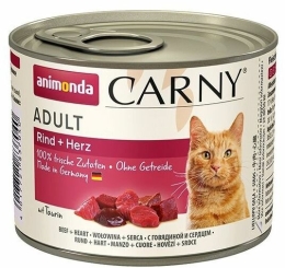 ANIMONDA konzerva CARNY Adult - hovězí, srdce 200g